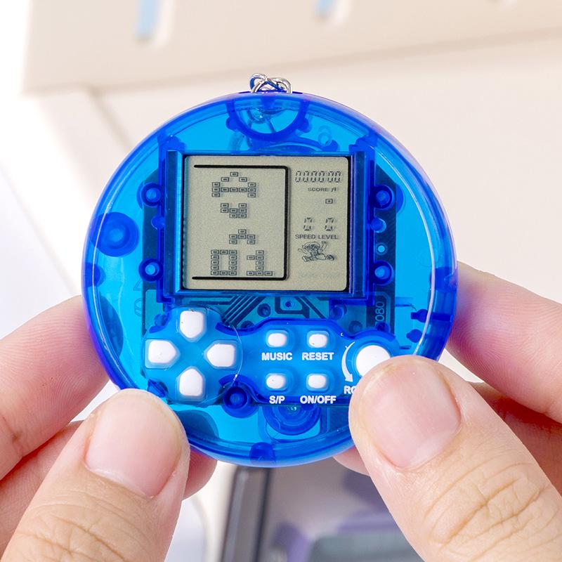 Cross-Border Russian Tetris Handheld Electronic Keychain Game Pendant