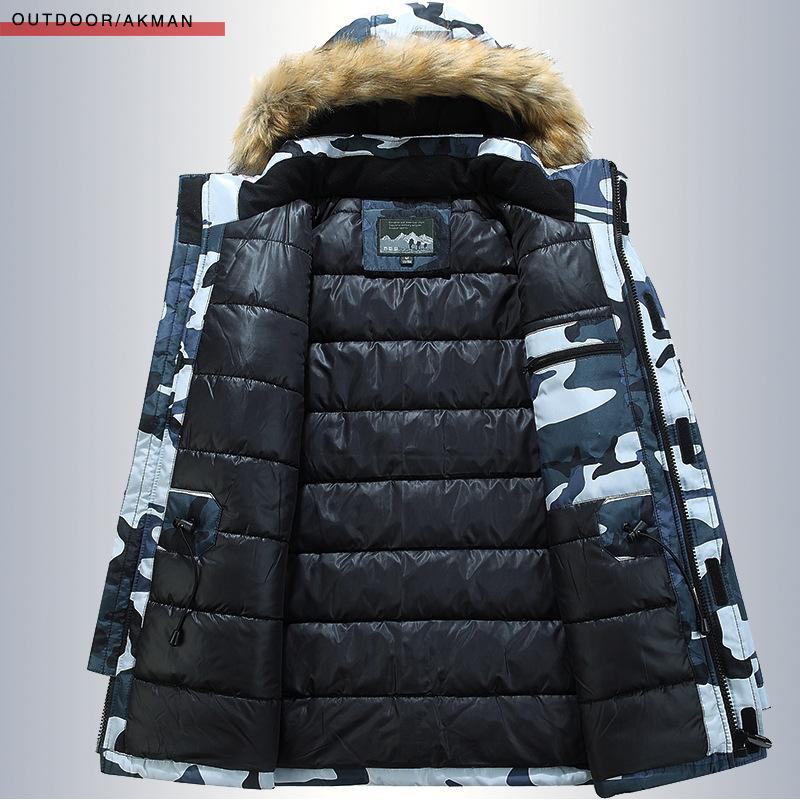 Men's Camouflage Windproof Waterproof Warm Outdoor Cotton Coat, Large Size Winter Jacket 5928