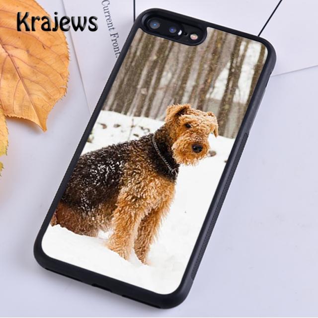 Krajews Airedale Terrier Dog Phone Case Cover For iPhone 17 Air 16 15 14 Plus 11 12 13 Pro Max Coque Shell Fundas