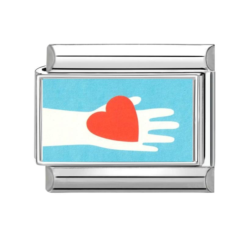 New Creative Tai Chi Cat Eyes Heart Flowers Italian Charm Links Fit 9mm Stainless Steel Bracelet Women Men DIY Making Gifts