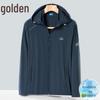 Jinjv Men's Ice Silk Sun Protection Outdoor Quick-Dry Jacket