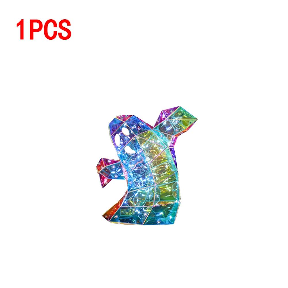 

1-3 шт. светодиодные огни-призраки, украшения на Хэллоуин, USB-светильники для Хэллоуина, призматические переливающиеся, жуткие, ночники-призраки, фигурки, декор