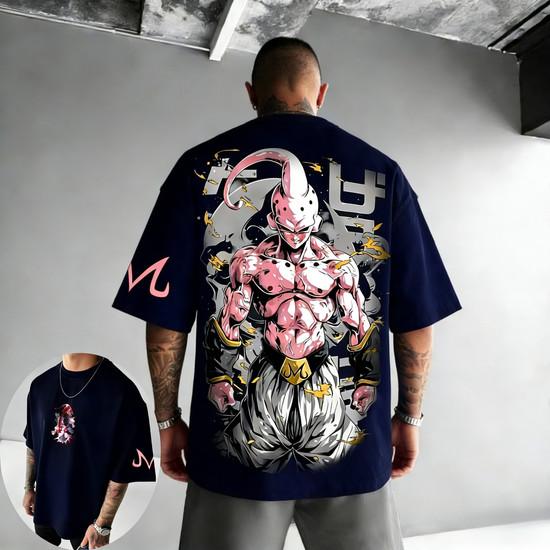 New Dragon Ball Anime Majin Buu Printed T-shirt 2026 Summer New Style Men's and Women's Casual Street Fashion Short Sleeve Top