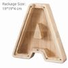 Clear Acrylic Wooden Letter Piggy Bank 26 Letter Children's Toy Storage Box Coin Storage Case  Gift