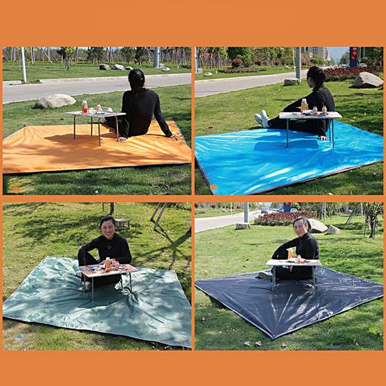 1 sada venkovního baldachýnu, bezpečný, vodotěsný, velký prostor odolný proti roztržení proti UV záření, postříbřený stan na kempování