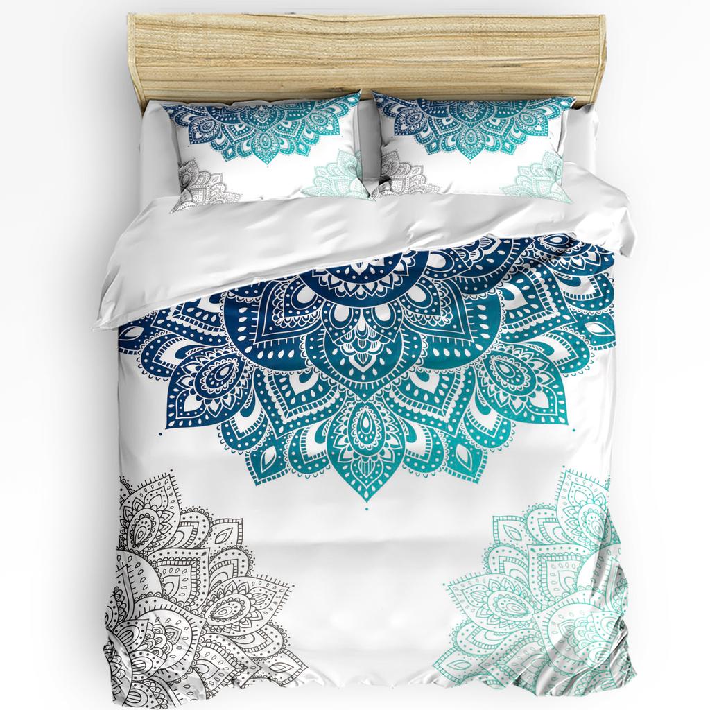 Vintage Flower Indian Bohemia Duvet Cover With Pillow Case Custom Comforter 3pcs Bedding Set Quilt Cover Double Bed Home Textile