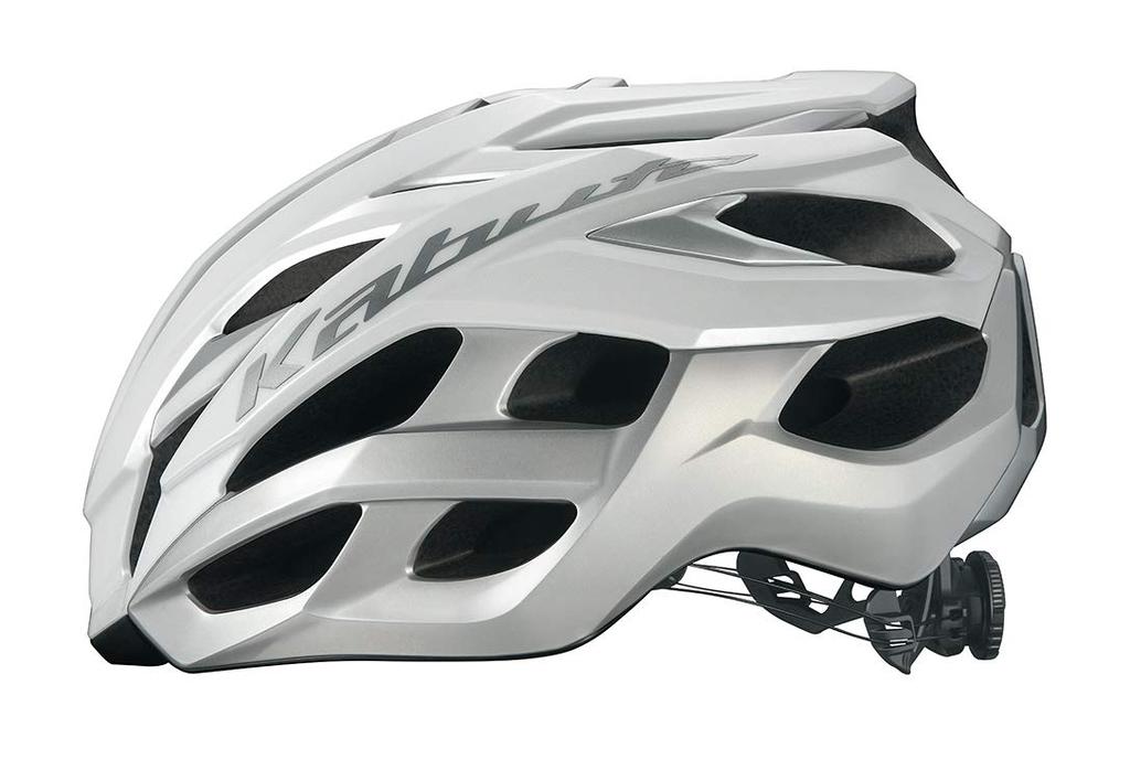KABUTO VOLZZA White Silver Bicycle Sizes JCF Certified Helmet, S/M (55-58cm),