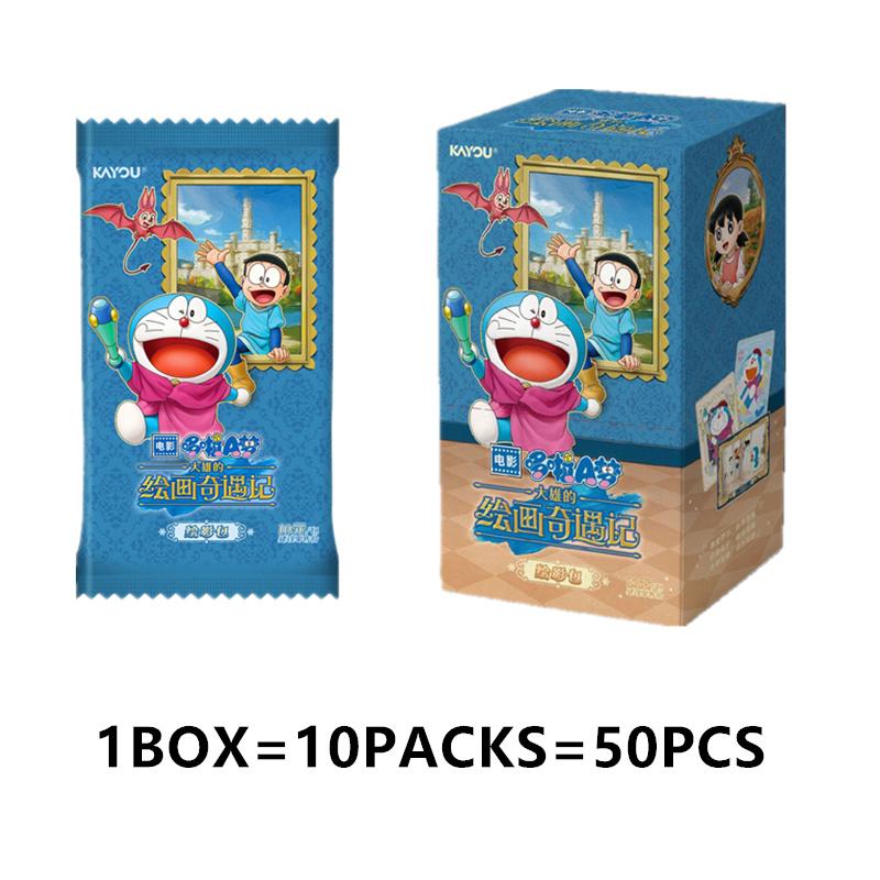 Doraemon Cards Nobita s World Story Adventure Painting bag Children s Toys Christmas Gift Collection Cards Gifts Toys