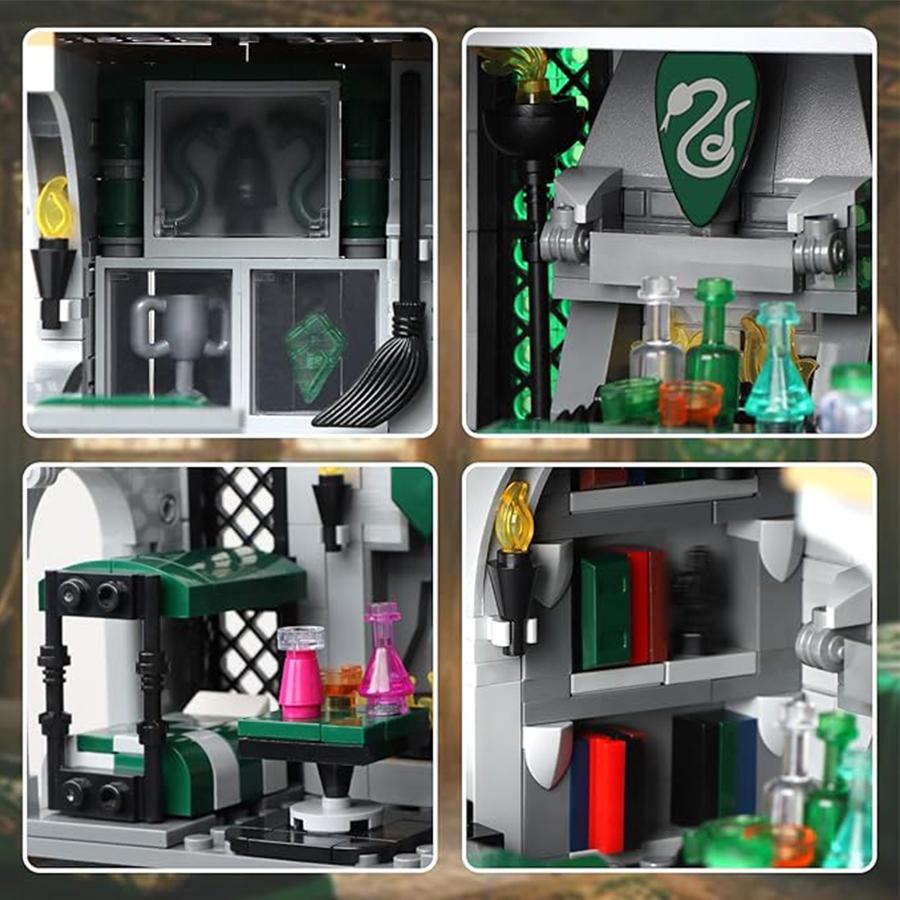 Ungiftig 1388 Teile Moc Slthrin Haus Modellbausatz Film Bausteine Montage Spielzeug Geschenke für Kinder Erwachsene Sammlerstück Hary
