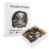 Horse Running In The Cave Wooden Puzzle Irregular Small Animal Pieces Flat Wooden Puzzle