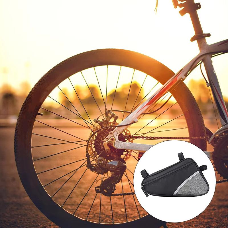 1L Waterproof Triangle Front Bike Bag for Road and Mountain Bike Frame Storage Cycling Outdoor Adventure GearHot Sale