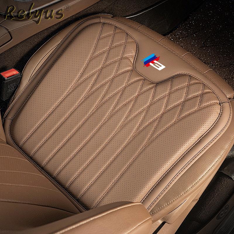 Weiches Auto-Sitzkissen PU-Leder Belüftet Ganzjahres-Sitzkissenbezüge für BMW 3er Serie 3GT G20 G21 G28 F30 F31 F34 F35 F36