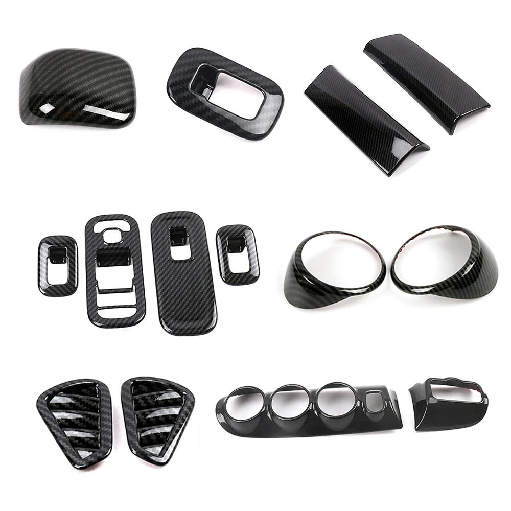 För Mercedes Benz CLA-klass C118 W118 CLA180 CLA200 CLA220 CLA260 Bildel Mittkonsol Kolfiber Ombyggnad Trim Anti-rep