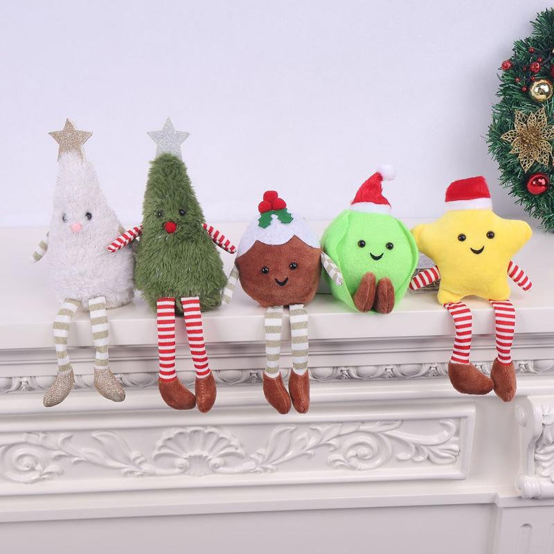 2025 Christmas Decoration Mini Christmas Tree Doll Christmas Gift Hotel Mall Window Decoration Christmas Plush Ornaments