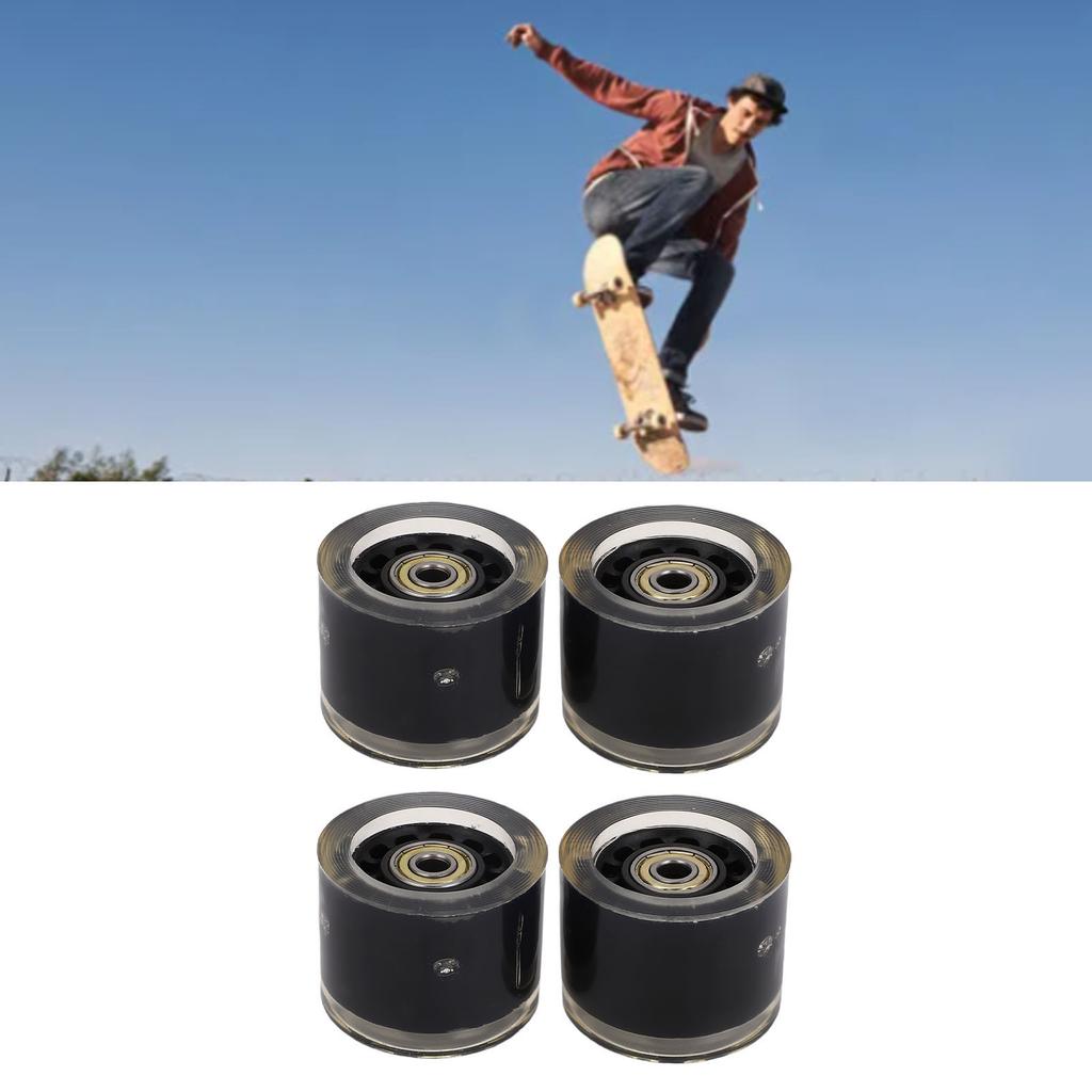 4 PCS  board Wheels and Bearings   Wheels Magnetic   Friction High   PU 55x45mm