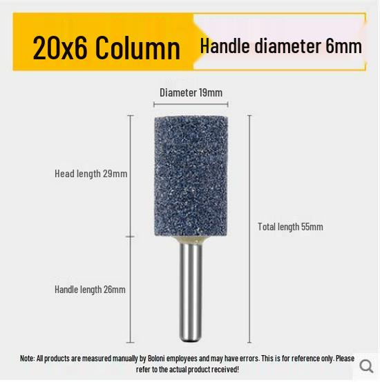 Cylindrical Sanding Head with Handle for Electric Grinder - Jade Carving and Polishing Tool