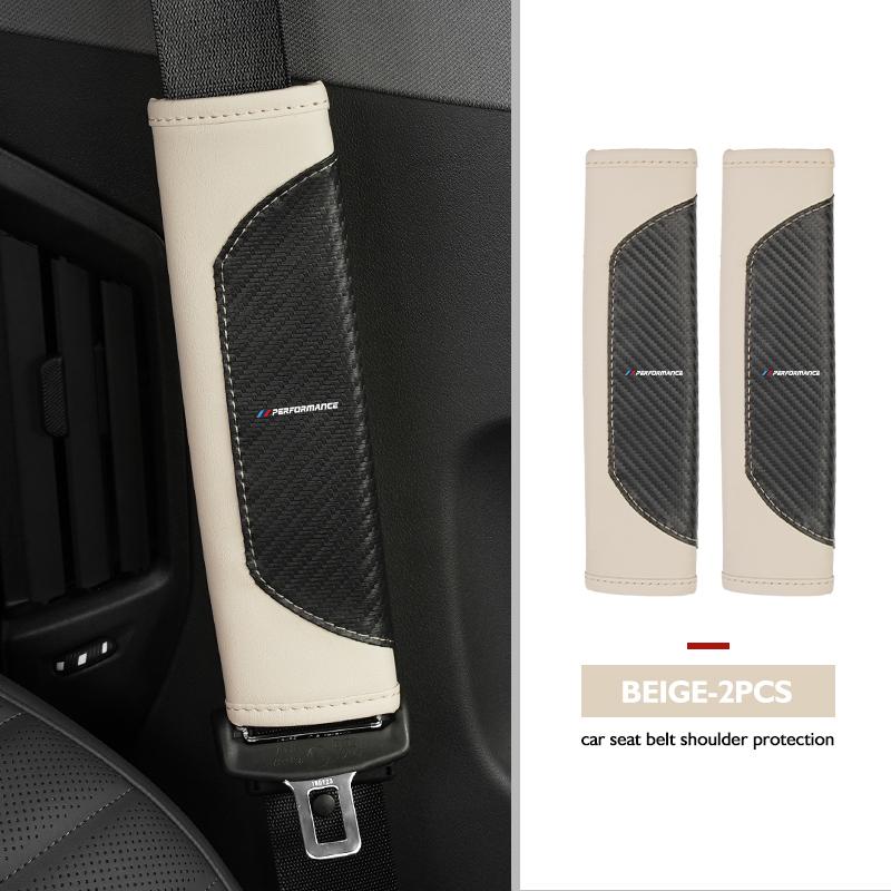 

Car Seat Belt Protection Spliced Carbon Fibre Shoulder Pad For BMW Performance X1 X3 X5 E39 E46 E90 F20 E60 F30 M3 M5