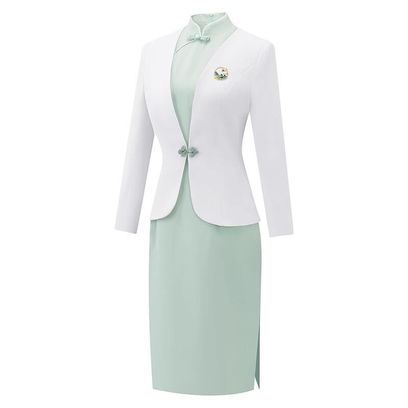 New Chinese Style Professional Qipao Dress & Suit Set