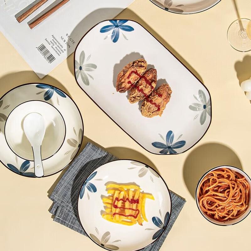 ZISIZ Jingdezhen Underglaze Ceramic Rice Bowls