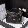 Xiaoxiangfeng Classic Geantă Cutie cu Lanț Pliuri Mânuită Nouă Prânz Modă Pe Umăr Versatilă Crossbody