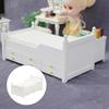 Dollhouse 1:12, Single Miniature Bed with Drawer, Toy Model, Home for Children, Dolls, Furniture,