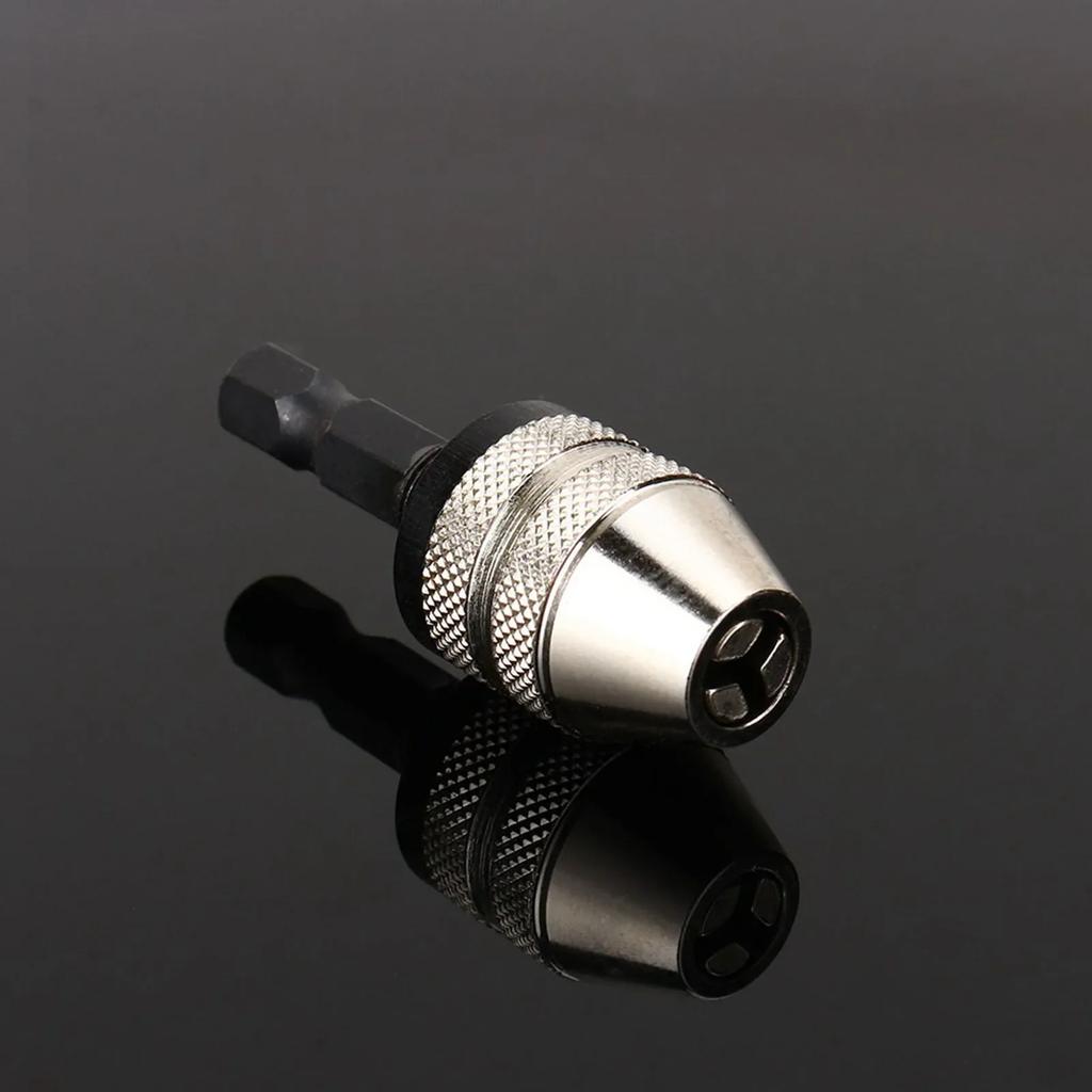 1/4" 0.3~3.6mm  Keyless Drill Bit Chuck Hex Shank Adapter Converter Industrial Tools Drill Chuck Keyless Drill Chuck