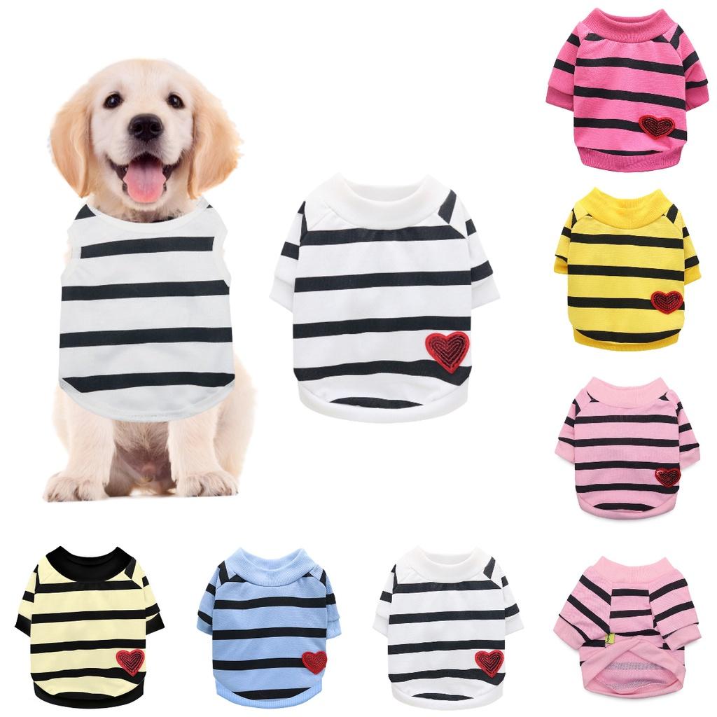 Drooling Dog Lightweight Small Dog Clothes For French Bulldogs And Pugs Casual Style T-shirt For Spring And Summer