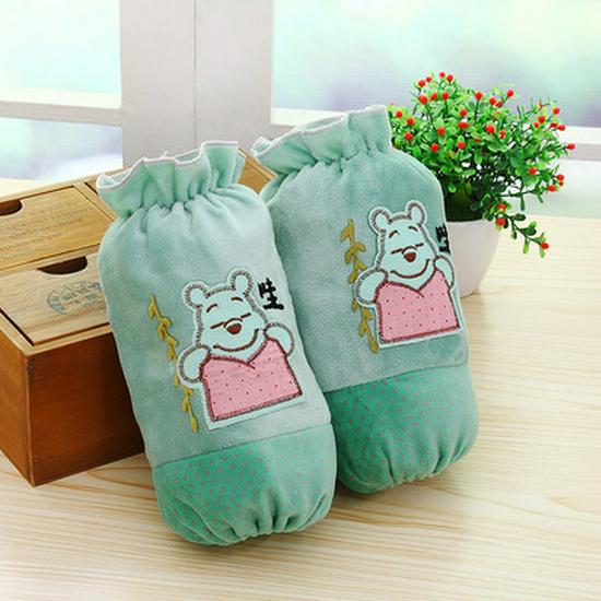 2024 Korean Style Plush Arm Warmers - Unisex Autumn/Winter Sleeves, Stain-Proof