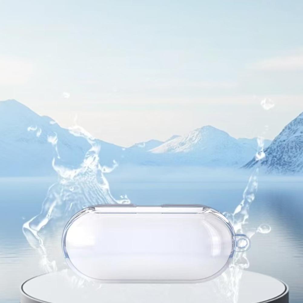 Transparent Case For Sony WF-C510 Case Cover Clear with Earbuds Case Protective Carabiner TPU S U8E1