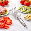 Stainless Steel Handle Slicer Tomato Slicer Ham Slicer Kitchen Food Cutter Slicing Tool for Evenly Cutting Fruits Vegetables and Meats