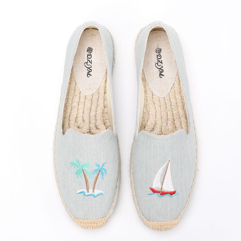 Kobiety Mieszkania Buty Slip On Ladies Canvas Lazy Loafers Oddychające Espadryle Obuwie na wiosnę i jesień