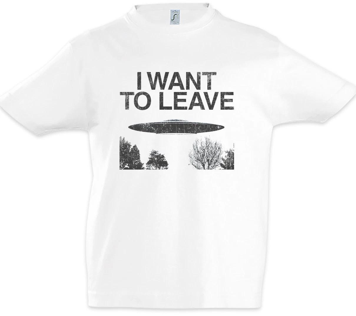 

I Want To Leave Kids Boys kids boys T-Shirt UFO Alien Sign Symbol 12 Area Grey 51 100