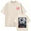 Washed Vintage Rock Band Korn Freak on A Leash Double Sided Print T Shirt Men Gothic Casual Oversized Tees Unisex Summer Tshirt