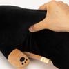 LIV HEART Premium Sleepy Animals Body Kotetsu the Black Shiba Large Size 73cm In Fluffy and Squishy Plush Gift Item Pillow, Inu, (Approx. Length),