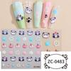Accessories Panda Nail Decals Heart Nail Stickers Soft Adhesive Stickers Nail Art Decorations