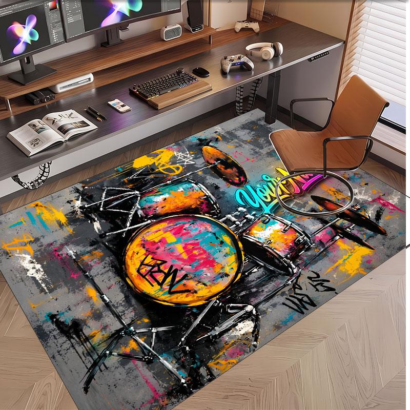 Other Similar Designs Theme Soft Crystal Velvet Rug Custom Name & Text Print Non Slip Floor Rug for Bedroom Living Room
