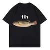 Funny Fih Fish Meme Tshirt Fashion Short Sleeve Tee Shirts Women Casual Loose Tops Summer Fashion Streetwear Aesthetic Clothes