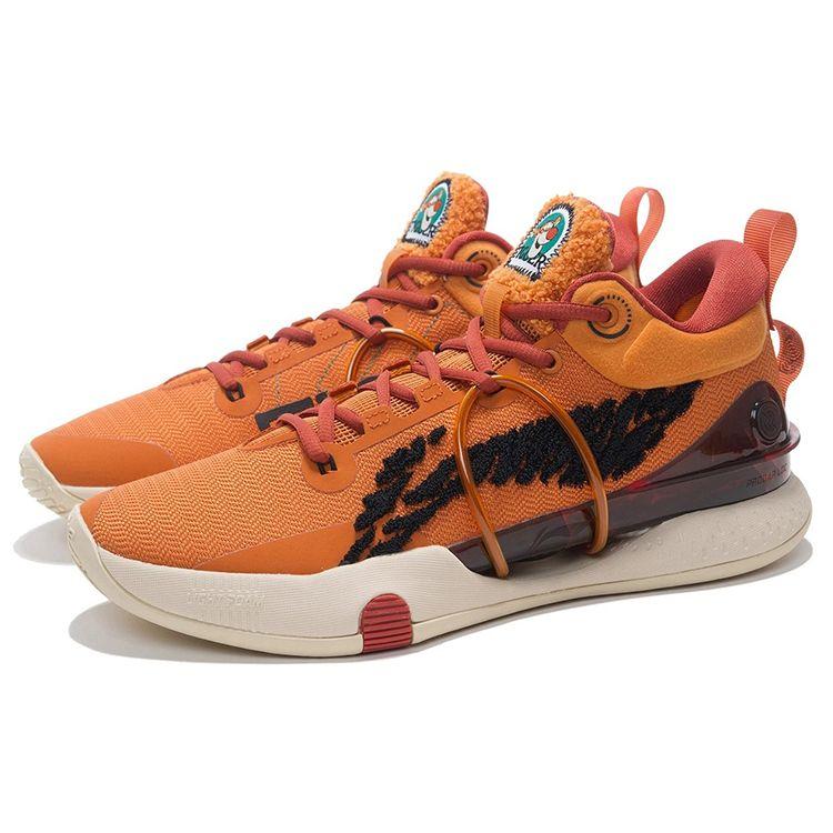 Li Ning Disney X  Flash 8 Premium Tigger Low Top Basketball Shoes Men sneakers Jam-Orange ABAS005-2