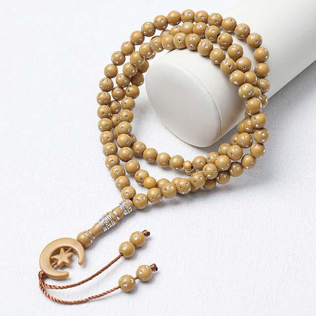 Handmade 99-Bead Tasbih Bracelet - 8mm Islamic Prayer Beads Rosary