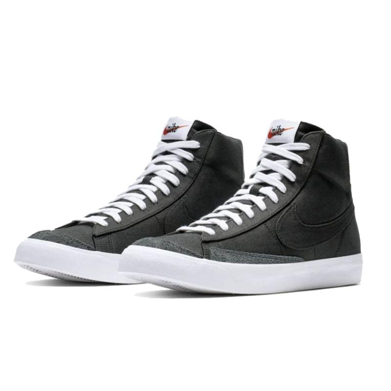 Nike Blazer Mid 77 Canvas Black Sneakers Skateboard Shoes CD8238-001