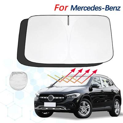 Parasole per Parabrezza per Mercedes Benz Gla X156 H247 Parasole Visiera Parasole Protettore Pieghevole Blocca i Raggi UV Mantiene la Tua Auto Più Fresca