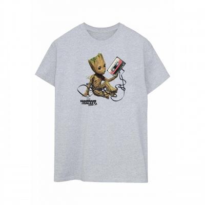 Womens/Ladies Guardians Of The Galaxy Groot Tape Cotton Boyfriend T-Shirt