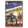 Segni Metallici Vintage Pin Up di Motociclette per Decorazione Man Cave Bar Garage