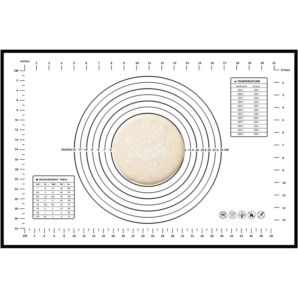 30X40CM 45x60CM Pad Kneading Pad With Scale Meter Pastry Fondant Mat Kitchen Baking Special Silicone Mat
