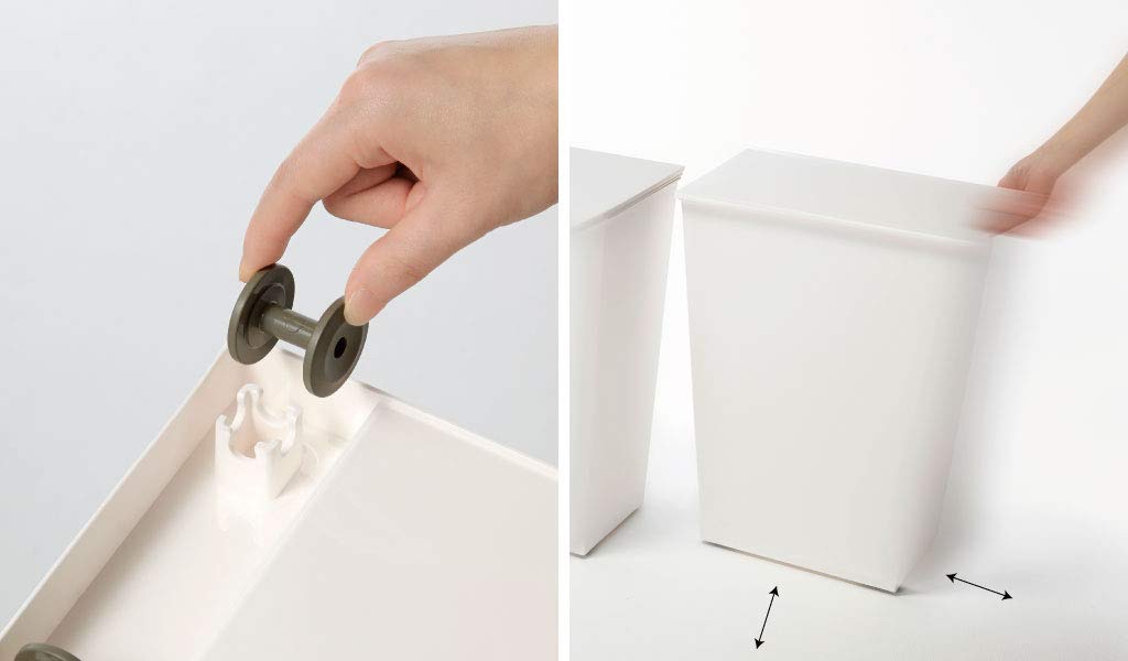 Odpadkový koš Kudo Simple Wide Hnědý KUDSP WDBR I'mD