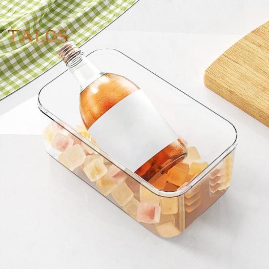 Ice Cube Tray with Lid And Bin Large Capacity Ice Cube Mold for Freezer Stackable BPA Free Easy Release Ice Maker for Chilling Drinks Coffee Juice