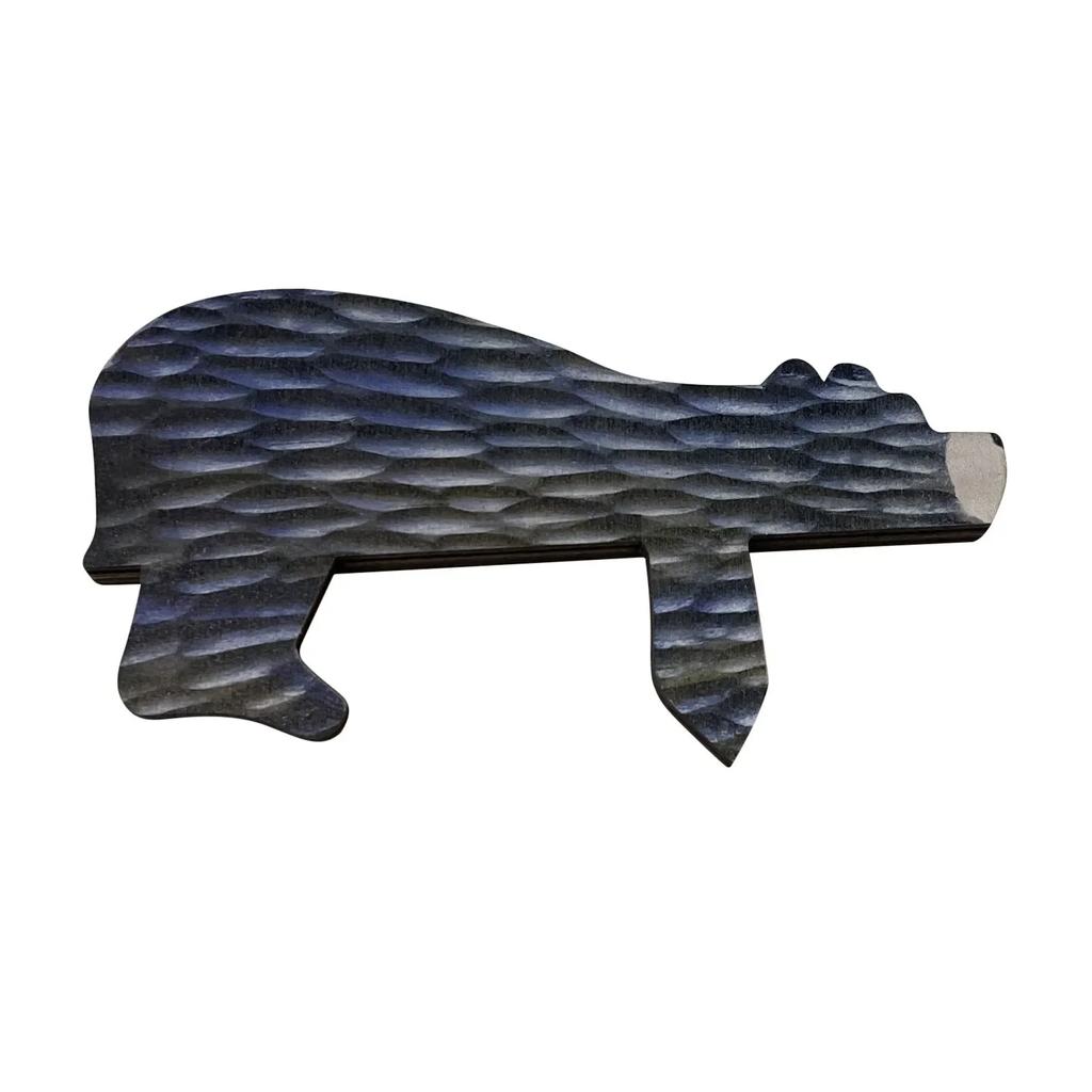 Wooden Bear Door Topper Door Sculpture In Your Corner Creative Statue Home Art Wall Decor Resin Figurine Ornament Pride Ornament