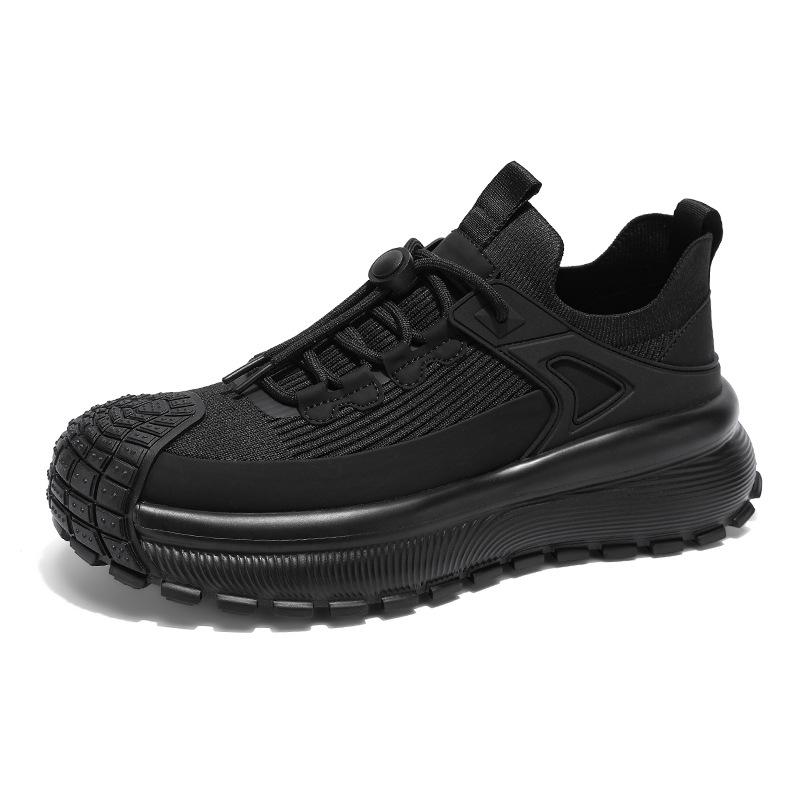 Flying Shoes Men's New Niche Casual Shoes Light and Comfortable Thick-soled Commuting Trendy Shoes High-quality Board Shoes Mesh Shoes