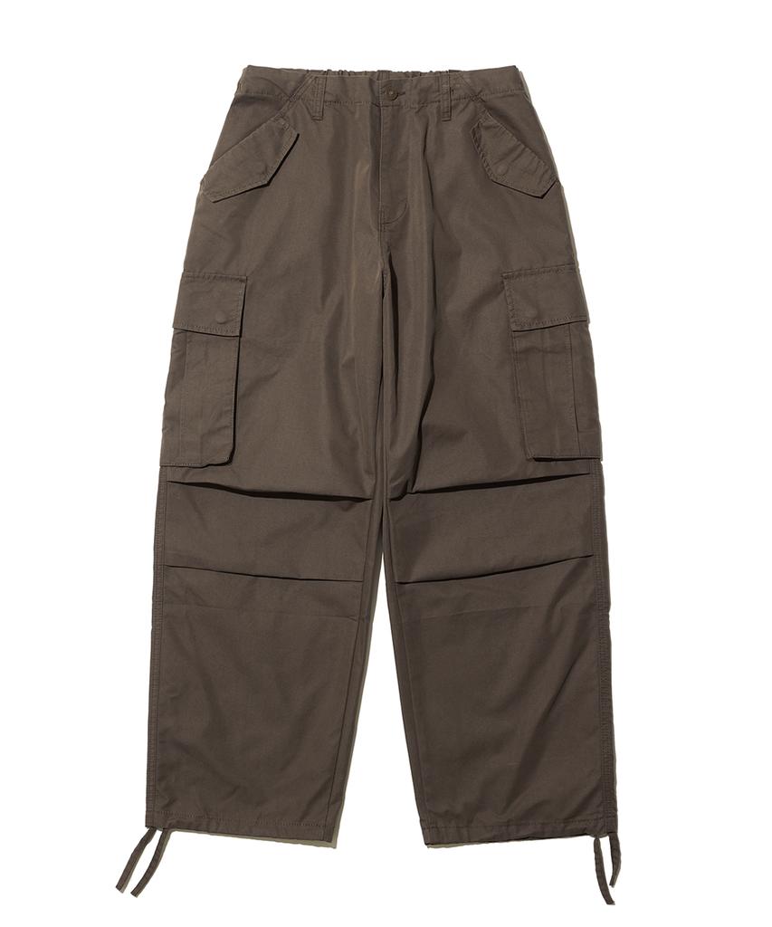 BIG UNION Pleated Cargo Pants (Ct) / Brown