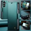 CaseMe For Samsung Galaxy Z Fold 7 Magnetic Flip Leather Wallet Case Skins Cover